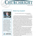 Churchright October-November 2021 issue cover featuring a graduation announcement and an article on church systems.