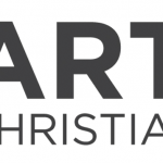 Artios Christian College logo with colorful columns, symbolizing education and faith in a modern design.